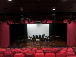stage lighting theatre curtains light bars audio visual